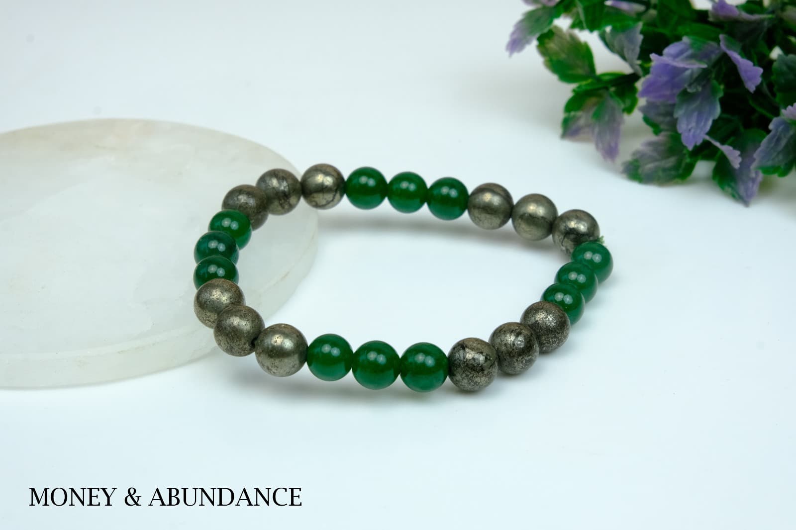 Aventurine Citrine Pyrite Clear Quartz Bracelet