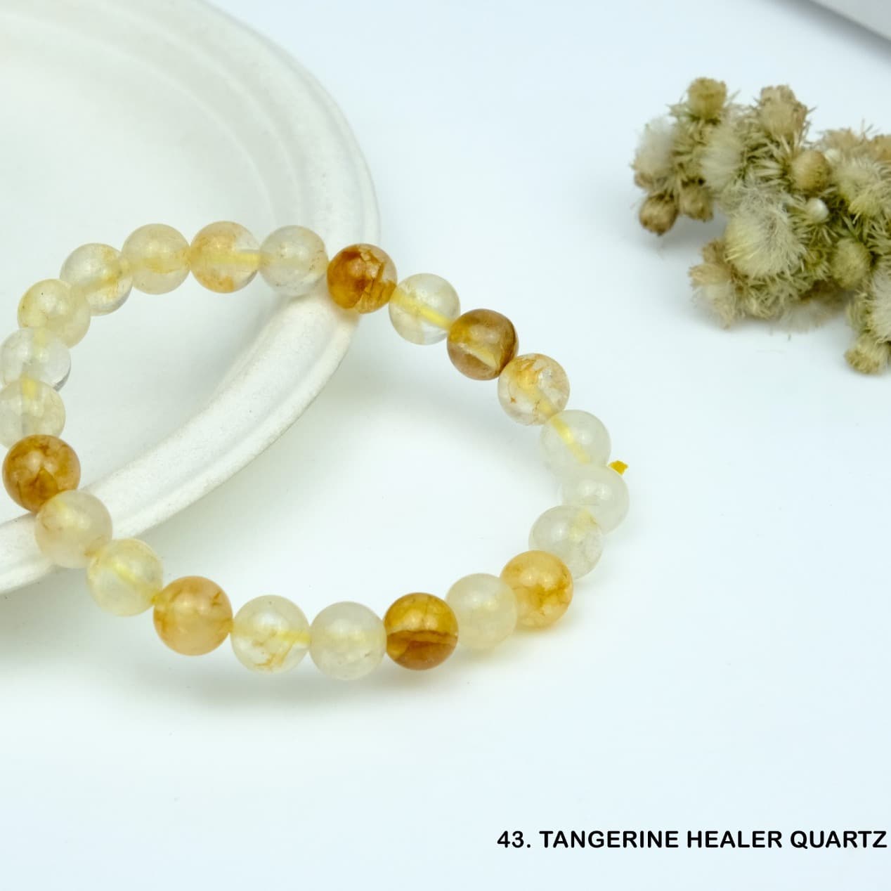 Tangerine Healer Quartz Bracelet