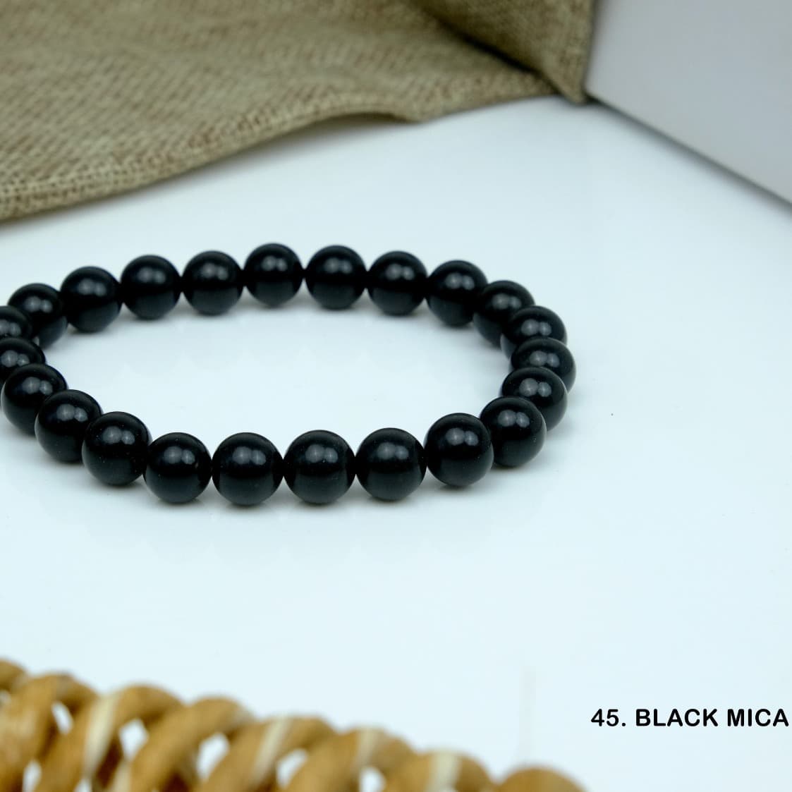 Black Mica Bracelet