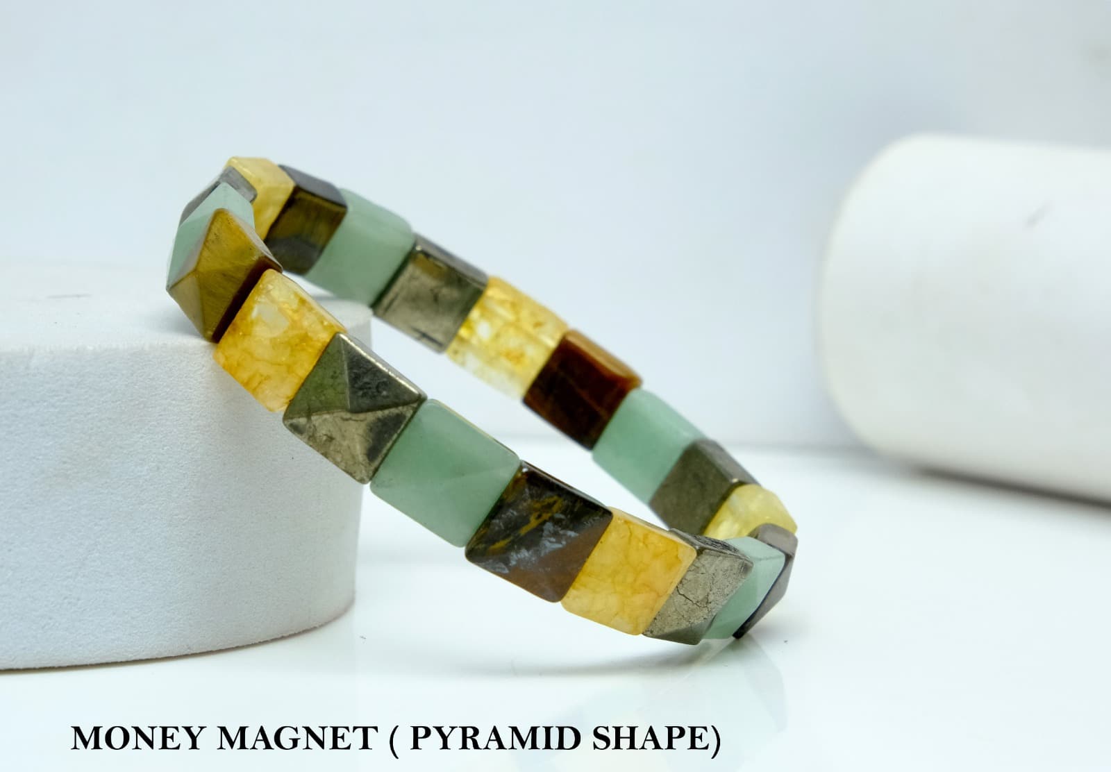 Money Magnet Bracelet Pyramid Shape